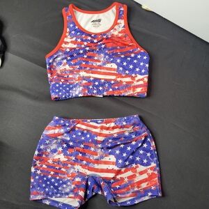 Avia Red and Blue Starry Tank Top